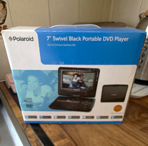 Polaroid 7in black portable - 7in,