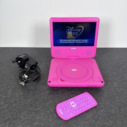 Alba pink portable dvd - pink,